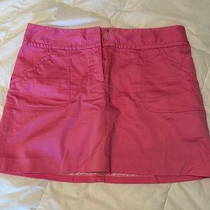 Lilly Pulitzer pink skort scalloped pockets